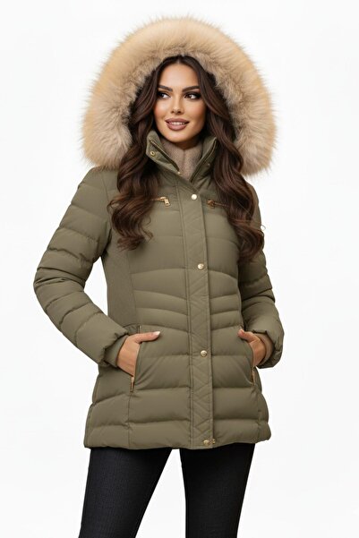 DYNAMO Women's Sports Hooded Plush Inside Coat M5306 Bgl-St04891