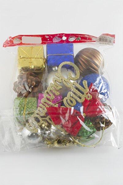 AKSESUARIM 15 Pieces Mixed Large Size Christmas Tree Ornament