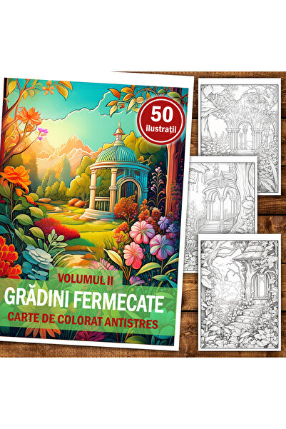 Legendary Gifts Painting book, 50 illustrations Enchanted Gardens - Volume II