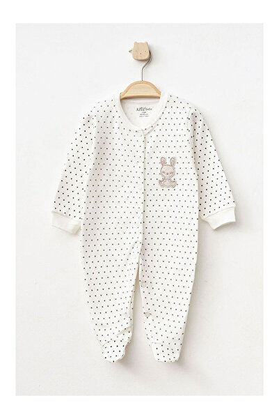 LC Waikiki Baby Girl Snap Fastener Patterned Booties Jumpsuit 0 Month 6 Month