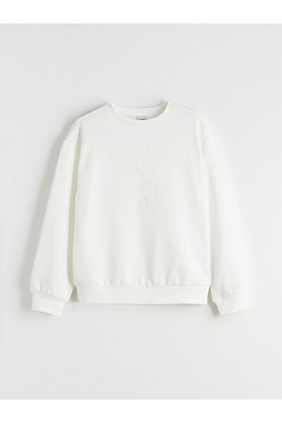 LC Waikiki Swea pentru fetiță cu detalii cu margele tricou