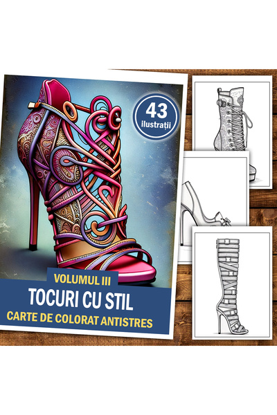 Legendary Gifts Carte de pictură, 43 de ilustrații Tocuri cu stil - Volumul III