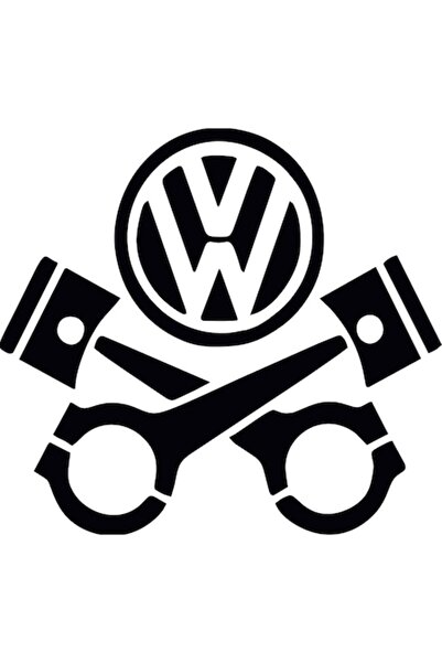 Oracal Car sticker "Volkswagen pistons", 15x14cm, black