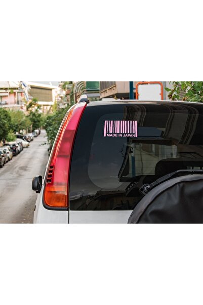 Oracal Car sticker "Made in Japan", 20x18 cm, pink