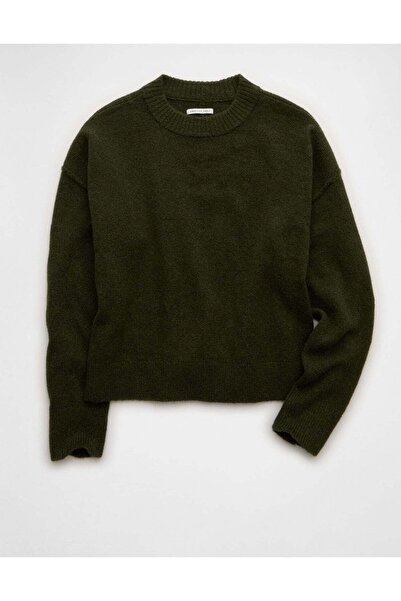 AMERICAN EAGLE سترة AE Whoa So Soft ياقة مرتفعة متوسطة الطول