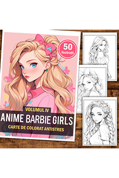 Legendary Gifts Carte de pictura, 50 de ilustratii, Anime Barbie Girls - Volu...