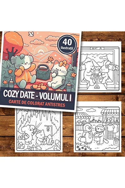 Legendary Gifts Painting book, 40 illustrations Cozy Date - Volume I