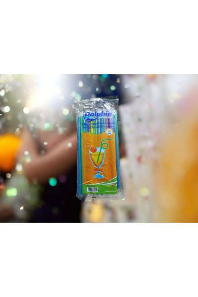 Dolphin Jelatinli Körüklü Renkli Geniş Frozen Pipet 50Adet