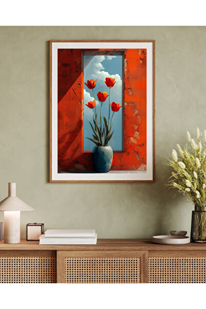 woodhomeworks Tek Parça Salon Ofis Dekor Tablo Vrynt