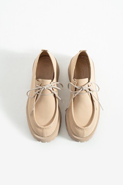 tivana Дамски мокасини с висок ток Arden - бежови