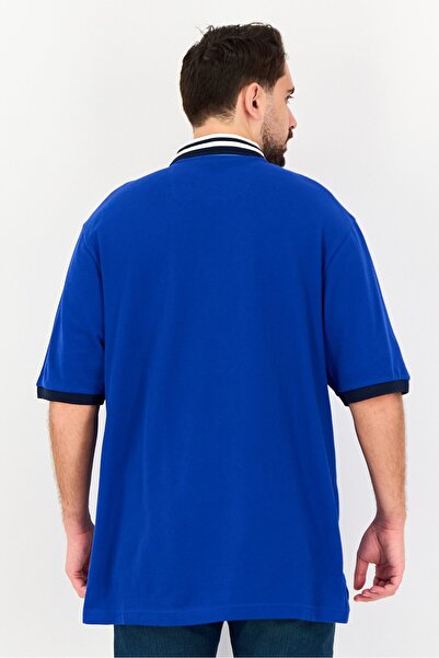 Nautica Men Regular Fit Embroidered Logo Short Sleeve Polo Shirt, Navy Blue