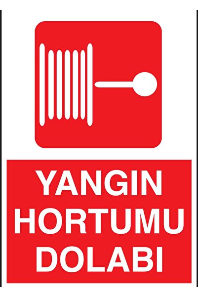 fezzstore Fire Hose Warning Sign 25X35 3mm