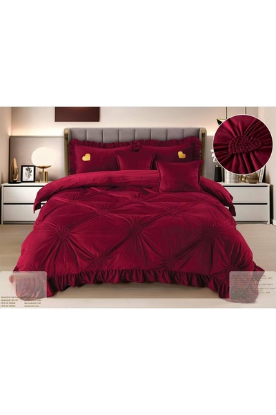 CHIRASO CHIRASO Bedding, Plush Velvet, Classic Sheet 220x240cm, Duvet Cover 200x230+12cm, 4 Pillowcases