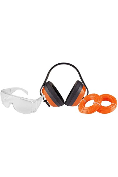 Evotools Kit motocoasă 1 / ochelari de protecție, cască de protecție, 2 role ...