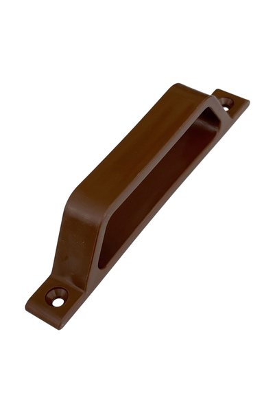ERTEMI PVC ve Alüminyum Sineklik Tutamağı Kahverengi Plastik D Kol Kulp 12cm