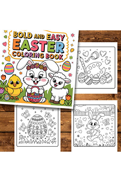 Legendary Gifts Carte de colorat, 50 de ilustrații îndrăznețe și ușoare de Paște