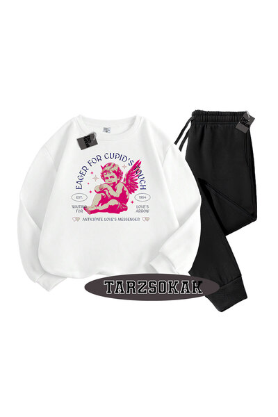 Tarzsokak Λευκό Σετ Ποδηλάτου Eager με Λεπτομέρειες, Διπλό Σετ