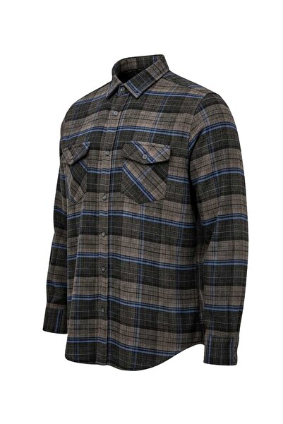 tambattal Plus Size Winter Lumberjack Shirt Double Pocket Plaid