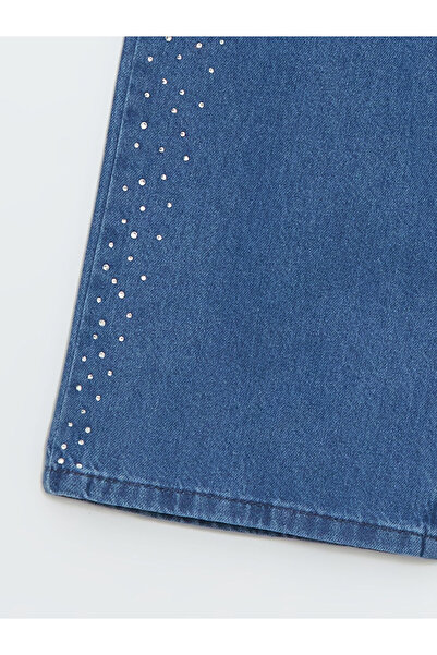 LC Waikiki Indigo Wideleg Stone Girl's Jean Pants