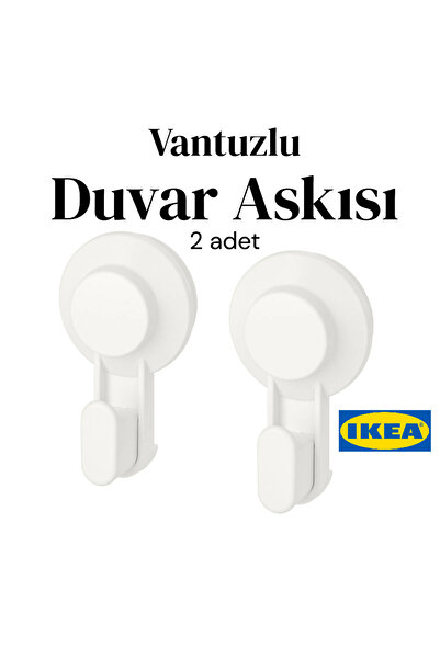 IKEA TISKEN Duvar Askısı, Beyaz, 2 adet