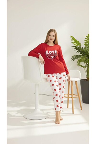 new ats Дамски памучен комплект от две части пижама