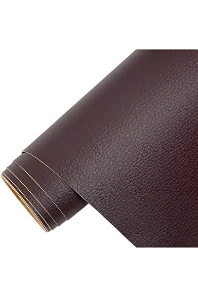 LUXER Folie Piele Ecologica Autoadeziva pt Reconditionare Canapea, Scaun, Auto, 137x60 cm, Dark Brown