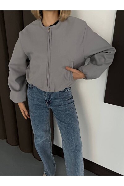 AYKA WEAR Bomber Jacket with Stamp Pocket