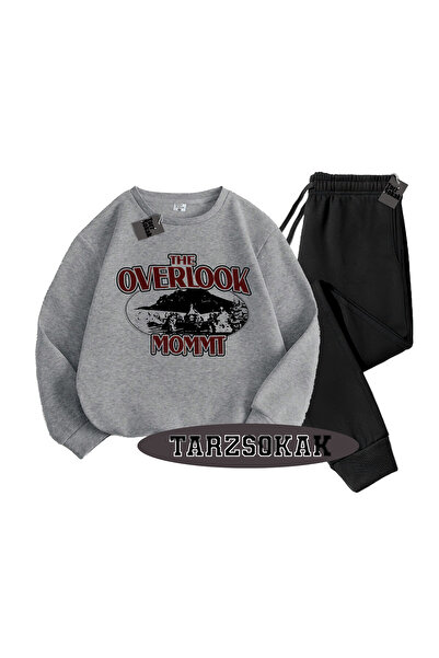 Tarzsokak Γκρι Μπισκιλέτ Όβερλουκ Λεπτομερές διπλό σετ