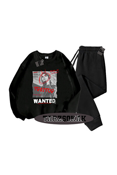 Tarzsokak Μαύρο Ποδήλατο Wanted Λεπτομερές Διπλό ΣΕΤ