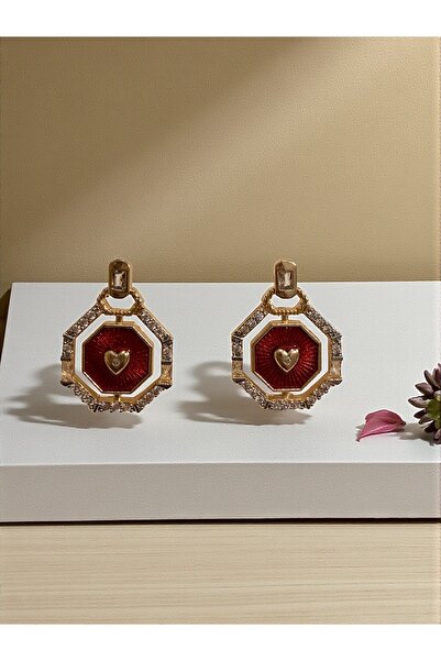 Bo Takı ve Aksesuar Marka model zirkon taşlı küpe