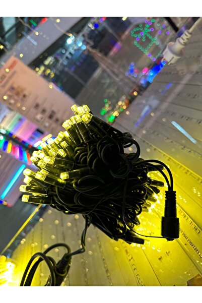 TECNO WORLD 10 METRE STRİNG İP LED DIŞ MEKAN İP65 YILBAŞI SÜSLEMELESİ 100 LEDLİ YEŞİL KABLO