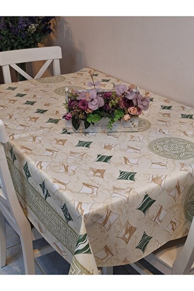 Başak Ev Tekstili Fiber PVC Oilcloth - Patterned Removable Tablecloth