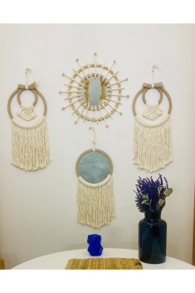kattuna Kattun Macrame Mirror Set of 4