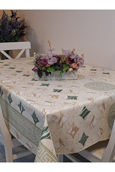 Başak Ev Tekstili Fiber PVC Oilcloth - Patterned Removable Tablecloth