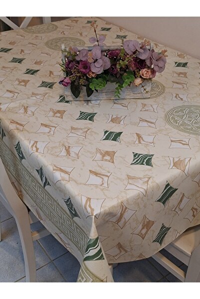 Başak Ev Tekstili Fiber PVC Oilcloth - Patterned Removable Tablecloth