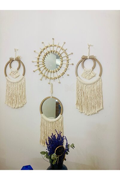 kattuna Kattun Macrame Mirror Set of 4