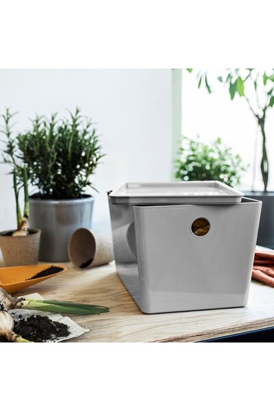IKEA Box With Lid, Light Grey, 18x26x15 cm