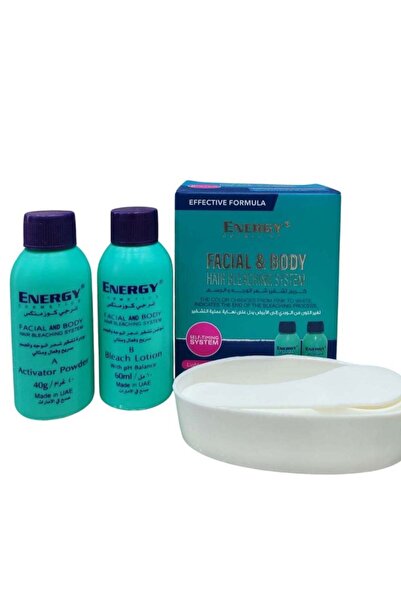 Energy facial and body hair bleaching system