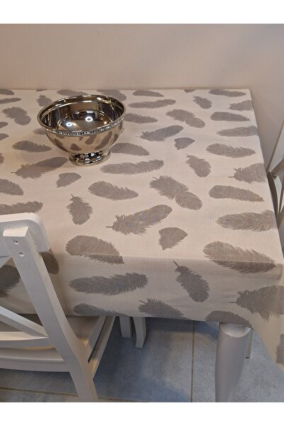 Başak Ev Tekstili Imported Erasable Pvc Tablecloth – Non-Slip Base, Fabric-Look Pvc Table Cover