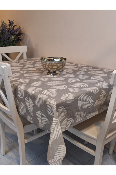 Başak Ev Tekstili Imported Erasable Pvc Tablecloth – Non-Slip Base, Fabric-Look Pvc Table Cover