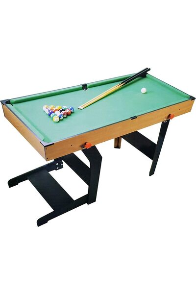 MAX STRENGTH لعبة طاولة MAXSTRENGTH 4 في 1 (بلياردو، كرة قدم، تنس طاولة، بولينج) - قابلة للطي 101x51x68 سم