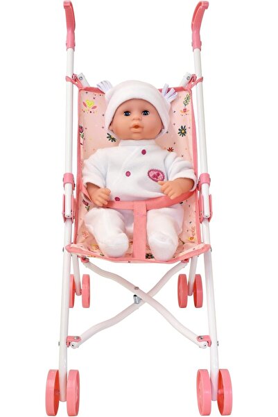 007 Dolls World Luxury Foldable 4-Wheel Doll Stroller, Fits Dolls up to 56 cm (22 in), 52×27×55 cm
