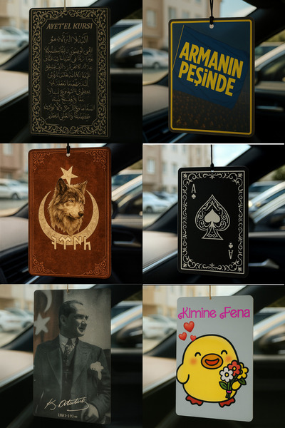 B34R Maneviyat Serisi - Araba Ayna Asma Kokusu ve Dekoratif Oto Aksesuarı