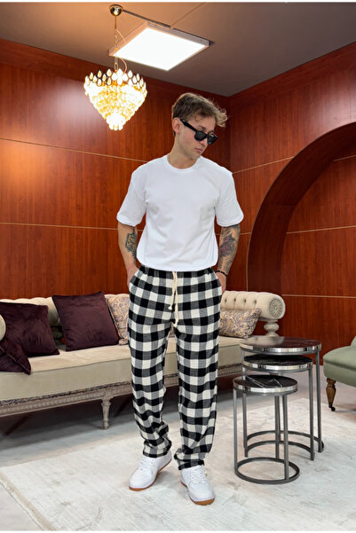corfixman Plaid Pajama Bottoms