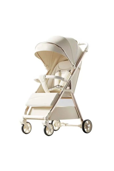 Toybox Lightweight And Foldable Travel Stroller For Kids - Beige