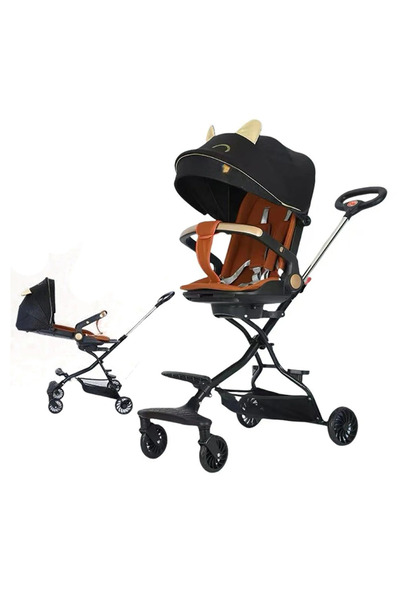 Toybox Lightweight And Foldable Travel Stroller For Kids - Black