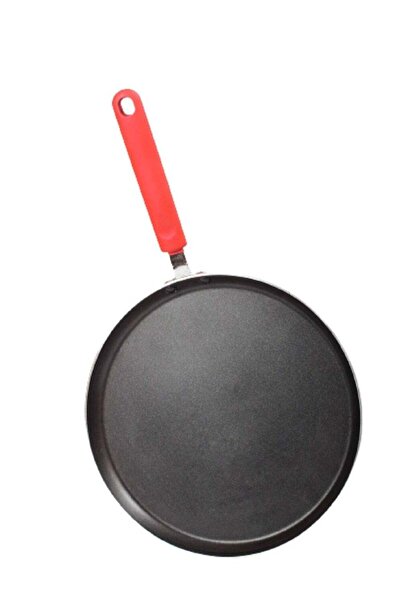 007 Non-stick Pizza Pan with Handle - Aluminum-Coated Steel, 28 cm, Red/Black