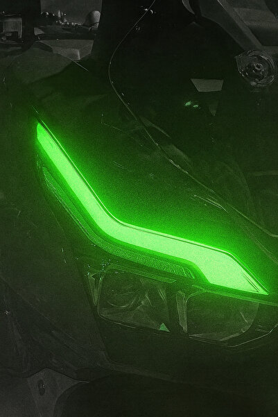 MotoFolyocum Rks Freccia 150 Yeşil Far Folyo Filmi Sağ Sol