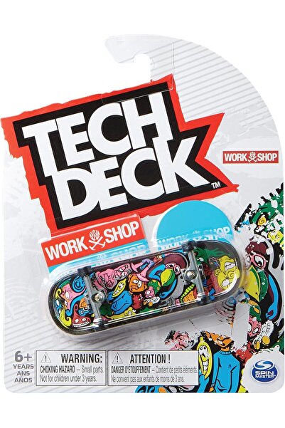 Tech Deck لوح تزلج 96 مم برسومات تزلج أصلية (تصميم عشوائي) - مناسب للأعمار من...