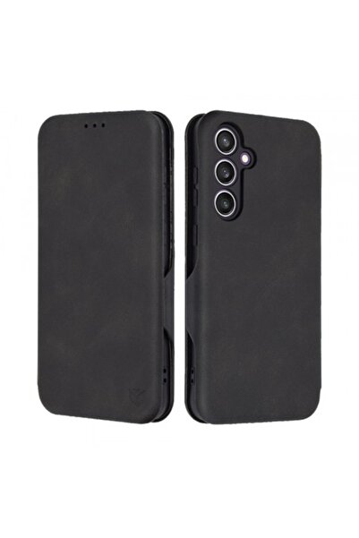 Stef's Cat Husă pentru Samsung Galaxy S23 FE S711, Safe Wallet Plus, Negru